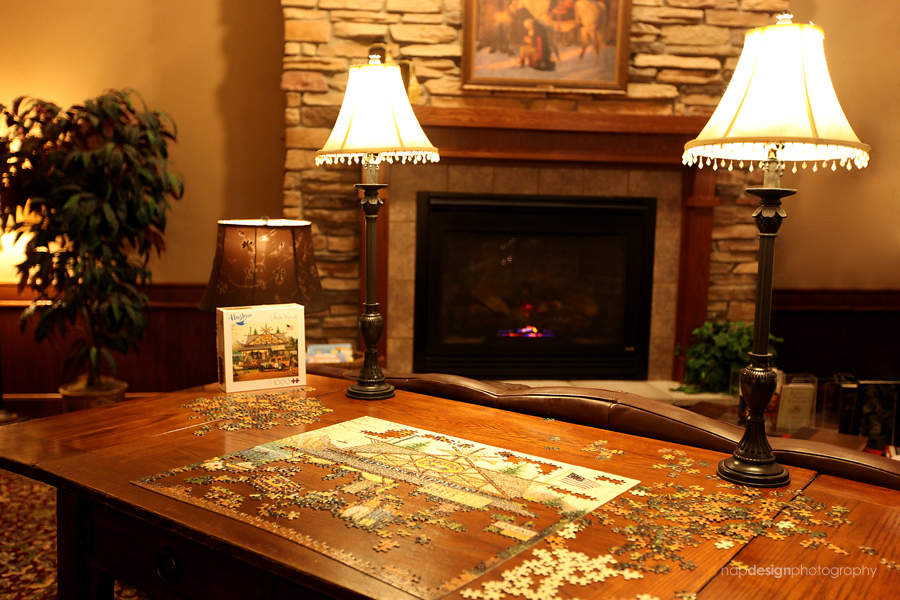 AmericInn McAlester Puzzle Table